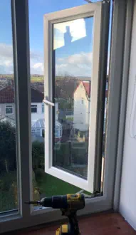 double glazed window hinge repair